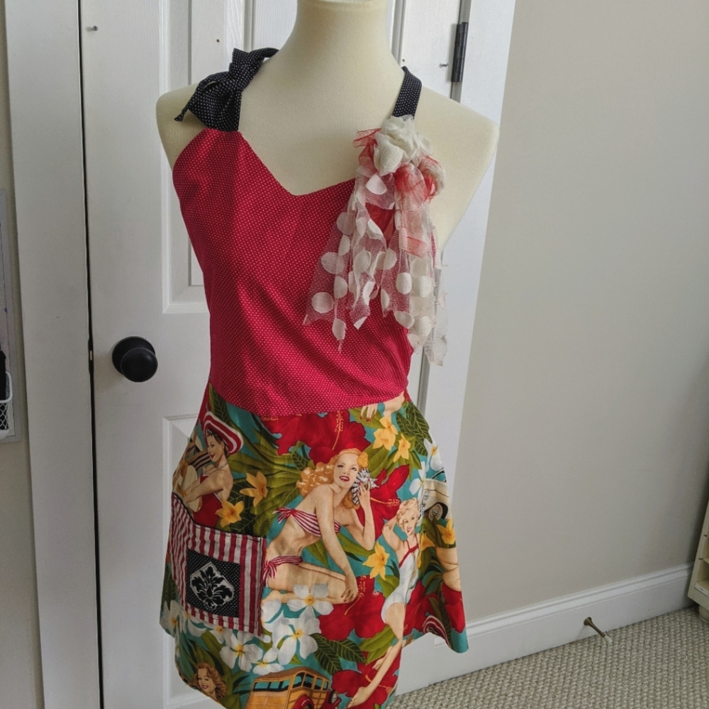 Aloha Girls Reversible Hostess Apron